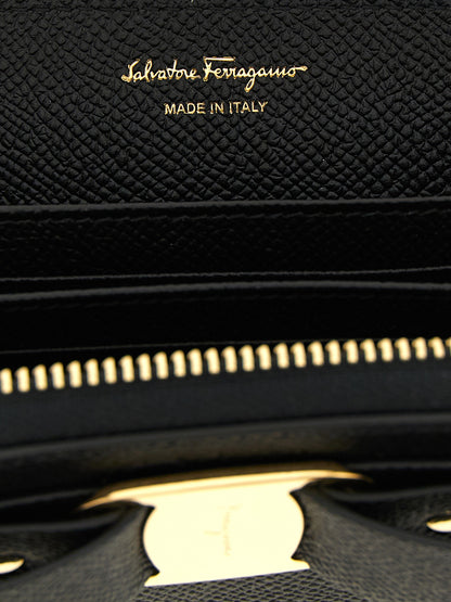 Ferragamo Black Calfskin Cardholder