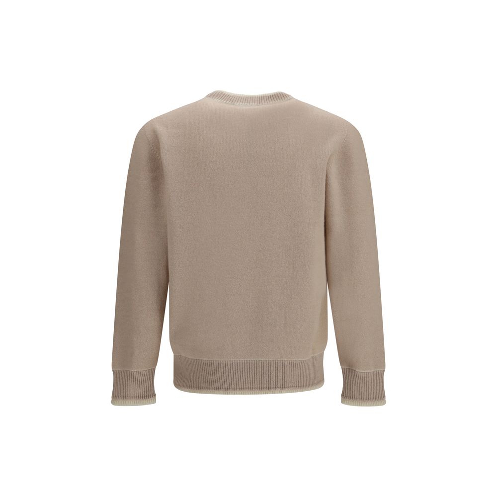 Laneus Beige Wool Oves Aries Sweatshirt