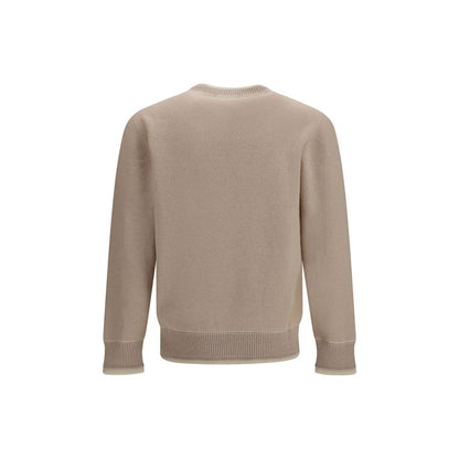 Laneus Beige Wool Oves Aries Sweatshirt