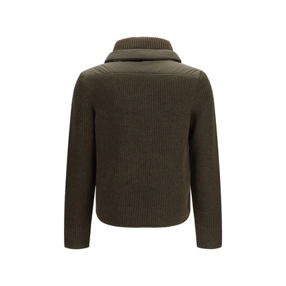Moncler Grenoble Brown Wool Oves Aries Sweatshirt