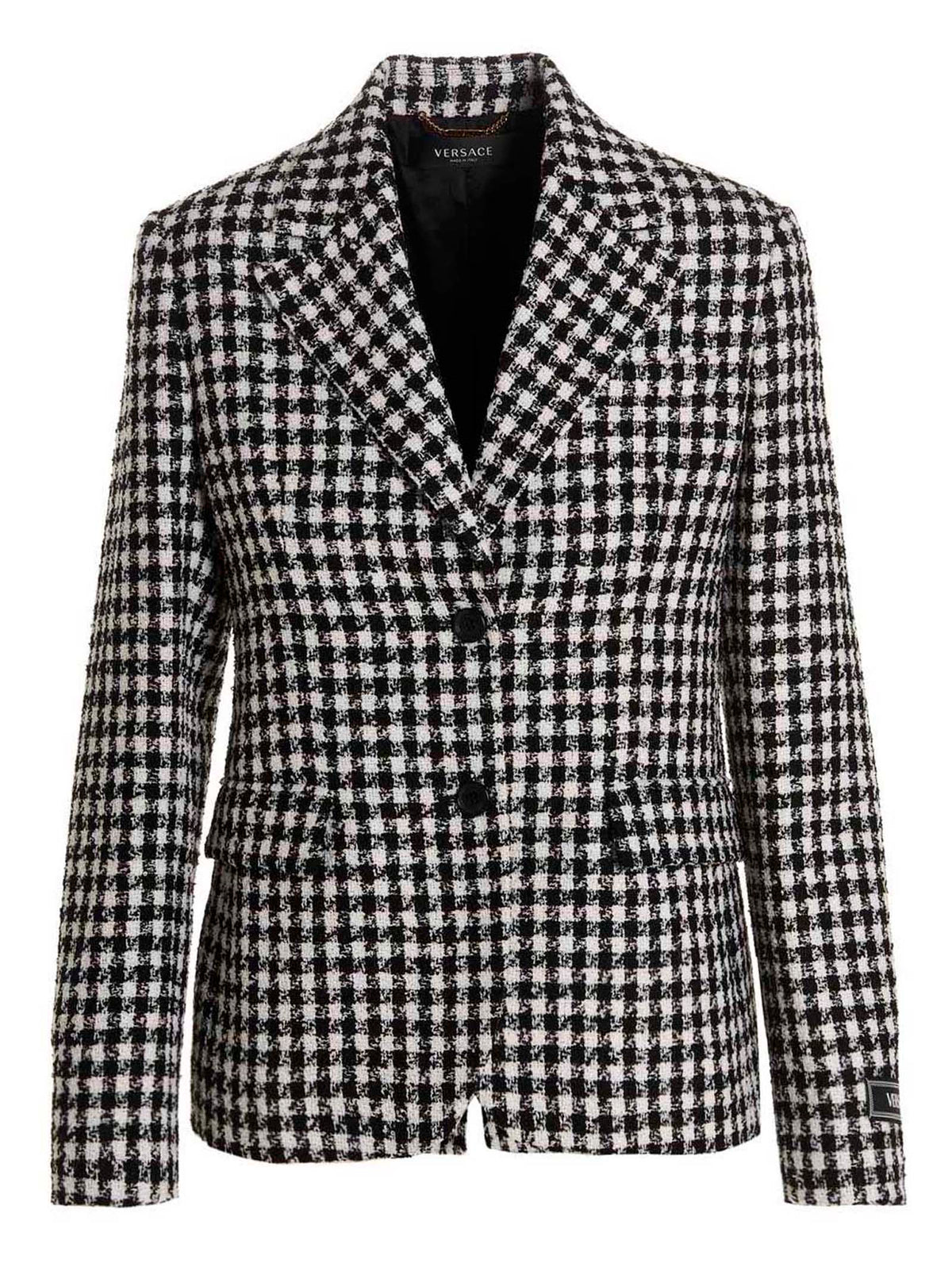 Versace Bicolor Virgin Wool Blazer