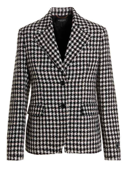 Versace Bicolor Virgin Wool Blazer