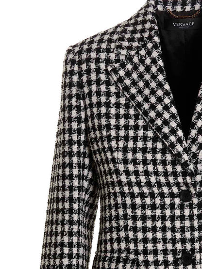 Versace Bicolor Virgin Wool Blazer