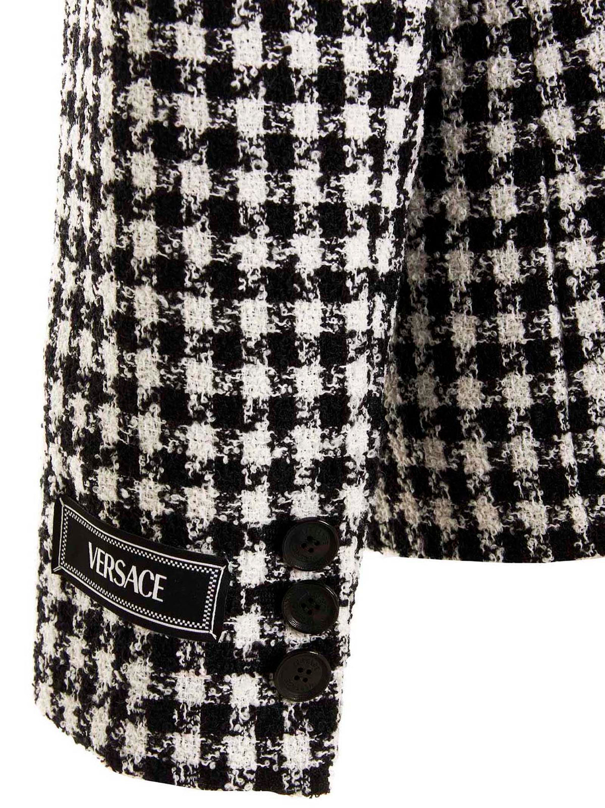 Versace Bicolor Virgin Wool Blazer