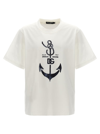 Dolce & Gabbana White Cotton T-Shirt