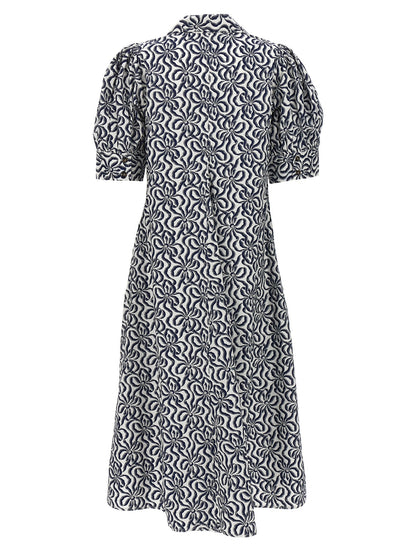 Ganni Multicolor Cotton Casual Dress