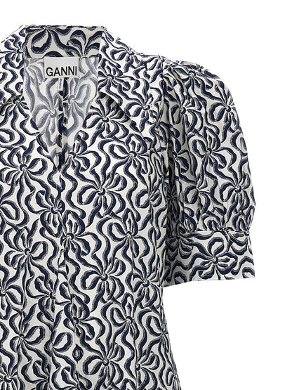 Ganni Multicolor Cotton Casual Dress