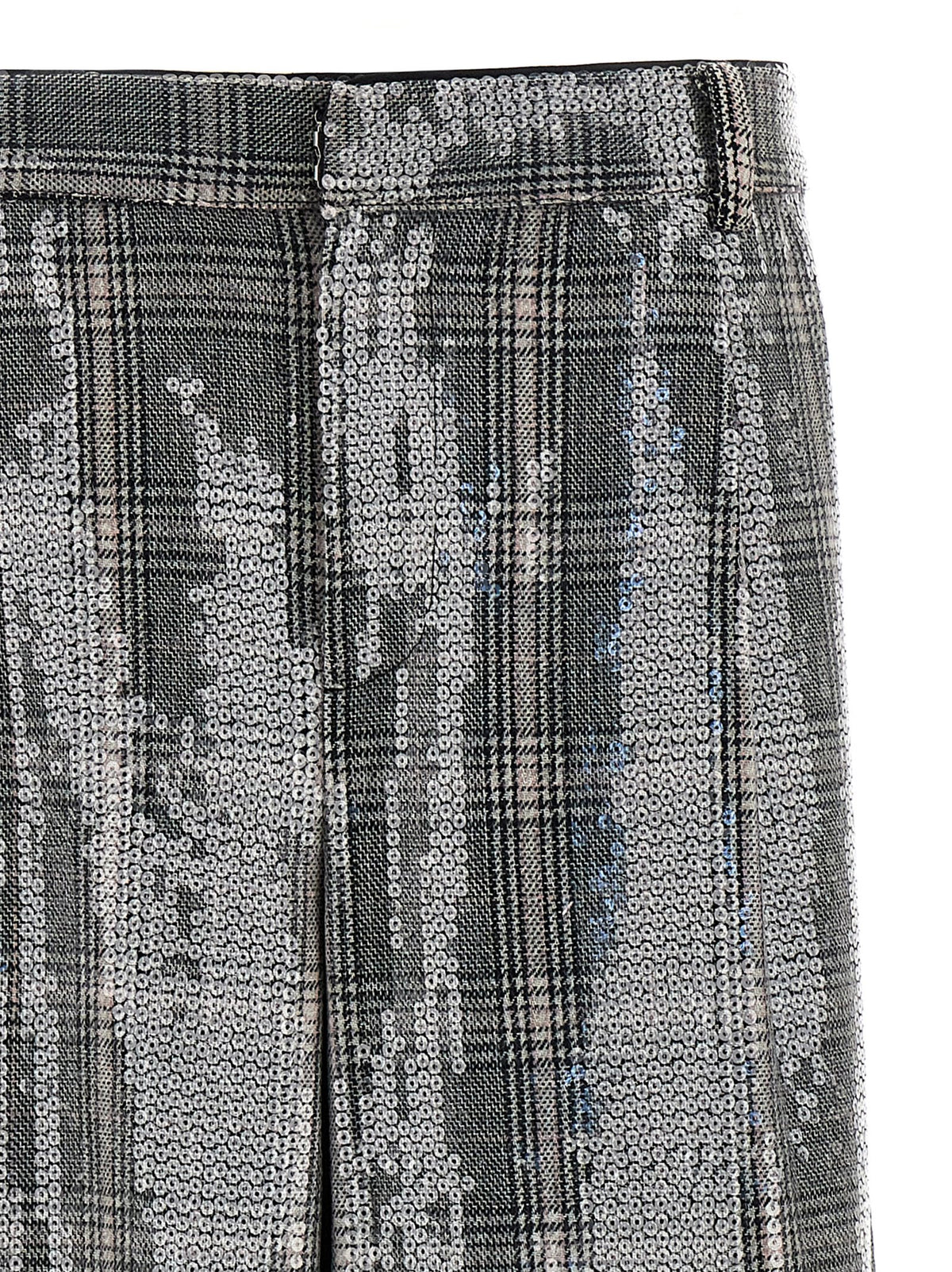 Retrofette Gray Polyester Casual Pants
