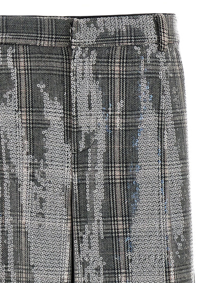 Retrofette Gray Polyester Casual Pants