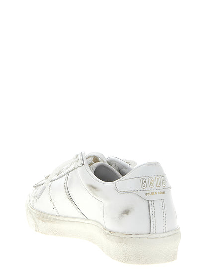 Golden Goose White Cowhide Low Top Sneakers