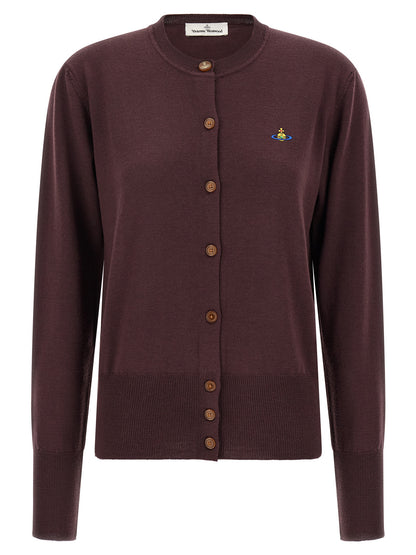 Vivienne Westwood Bordeaux Wool Cardigan