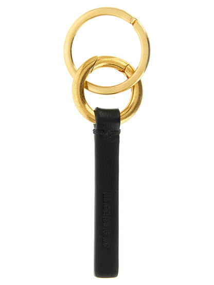 Jil Sander Black Calfskin Keychain