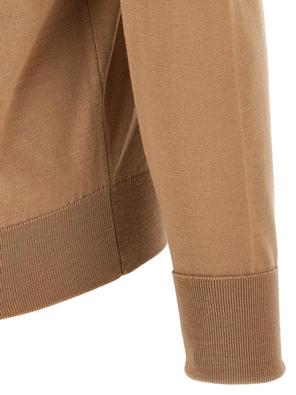 JOHN SMEDLEY Beige Merino Wool Polo Shirt