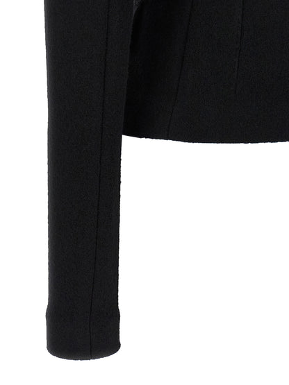 Dolce & Gabbana Black Virgin Wool Blazer