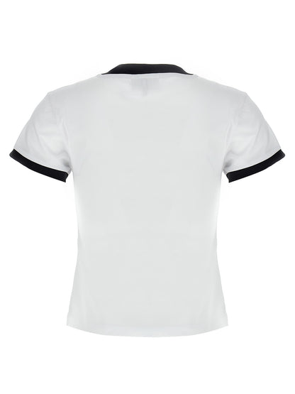 Ganni White Cotton T-Shirt
