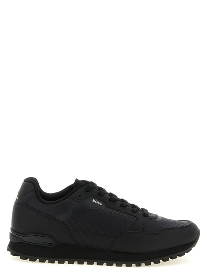Hugo Boss Black Polyester Athletic Sneakers