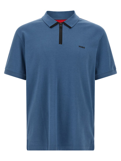 Hugo Boss Blue Cotton Polo Shirt