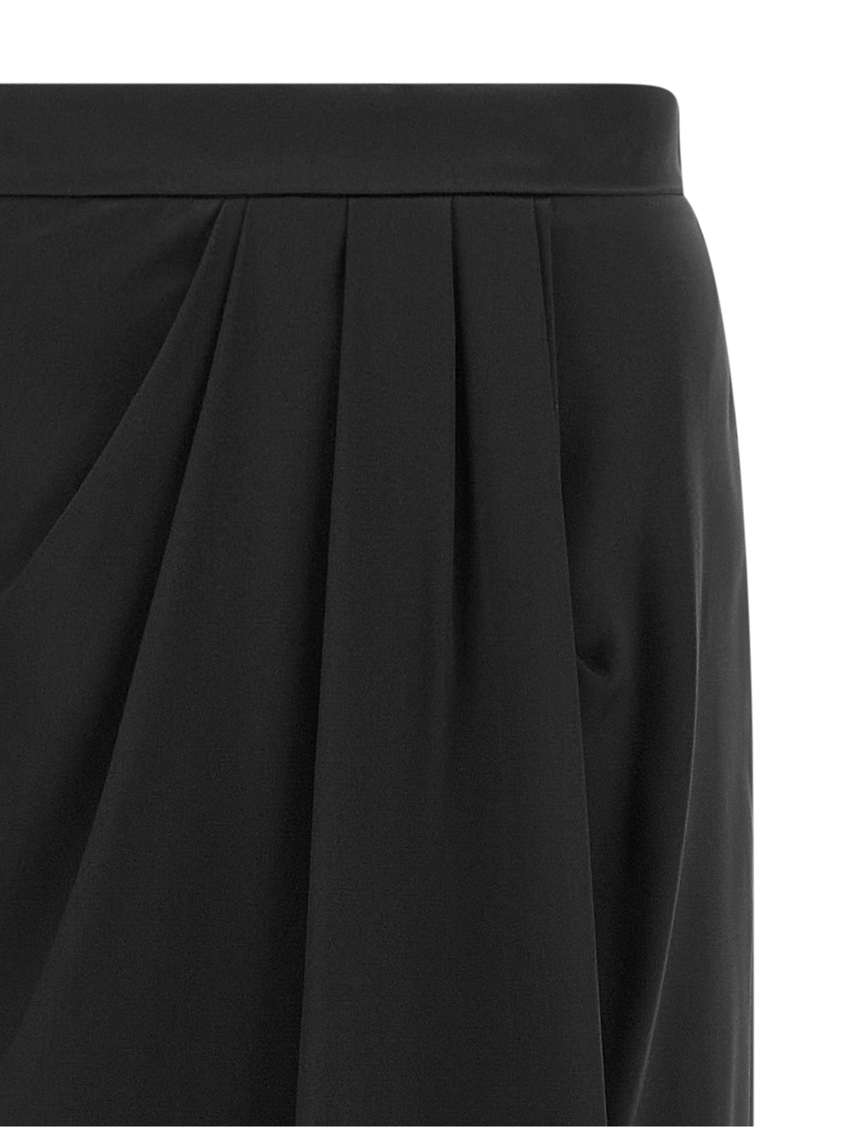 Max Mara Black Silk Mini Skirt
