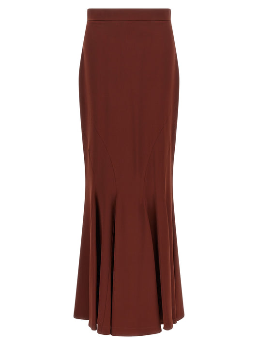 Max Mara Brown Silk Mini Skirt