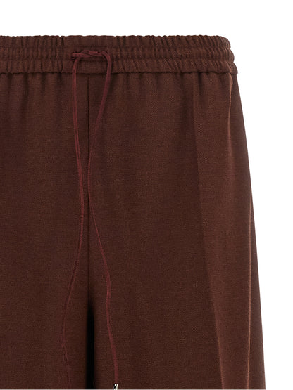 Max Mara Brown Wool Casual Pants