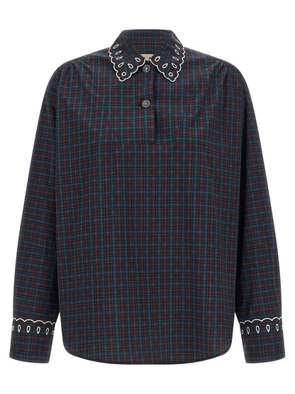 Marni Blue Cotton Blouse