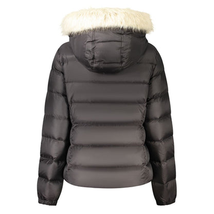 Tommy Hilfiger Black Polyester Full-Length Jacket