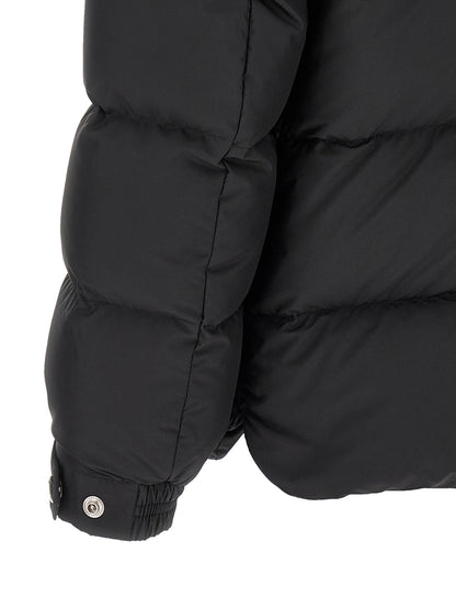 Moncler Black Polyester Full-Length Jacket