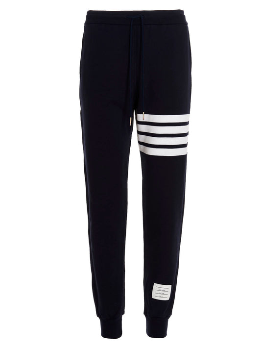 Thom Browne Blue Cotton Joggers (Workout Pants)