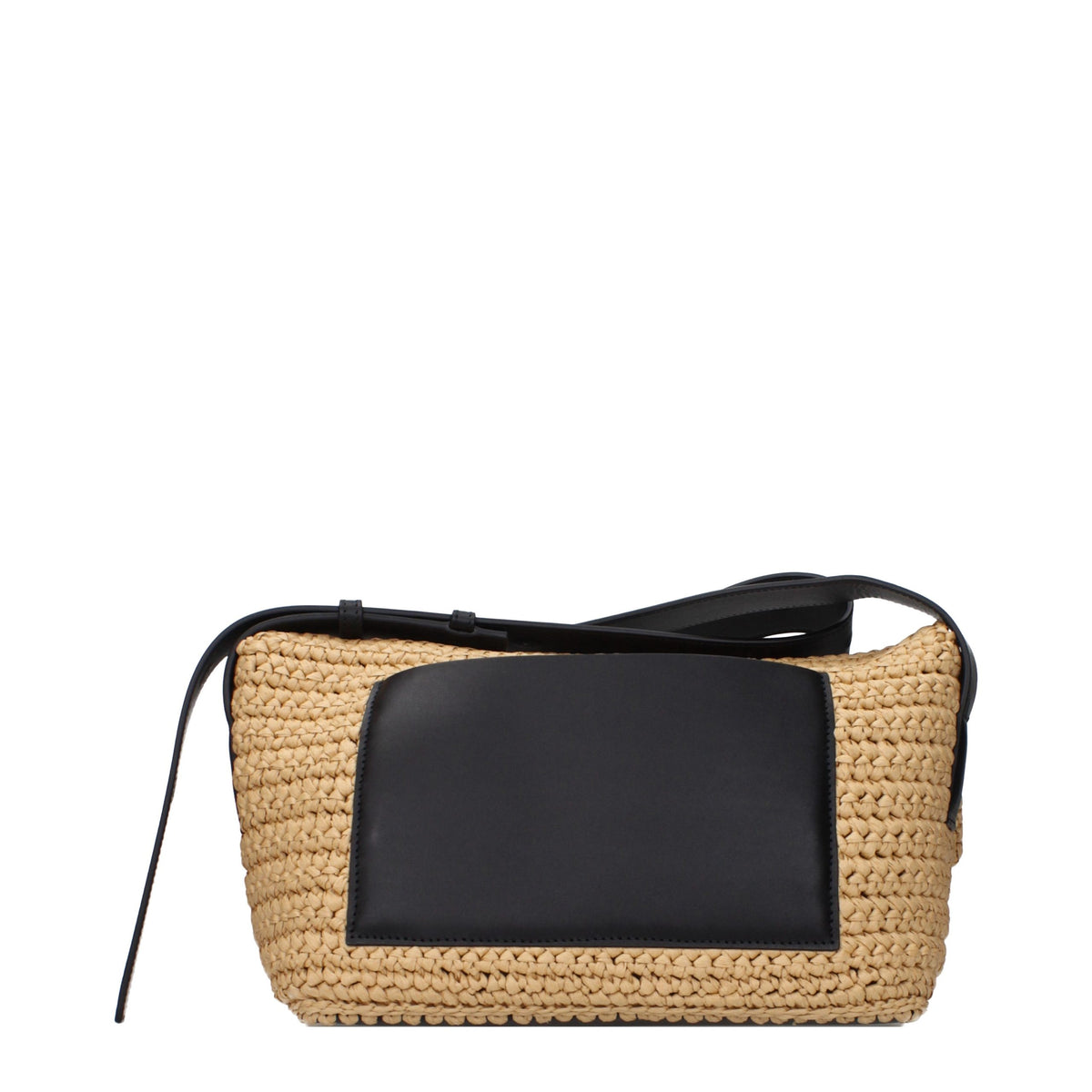 Crossbody Handbag by Jil Sander for women in raffia beige features an versatile silhouette, showcasing a secure and versatile with versatile crossbody-strap & adjustable-strap for a versatile finish.