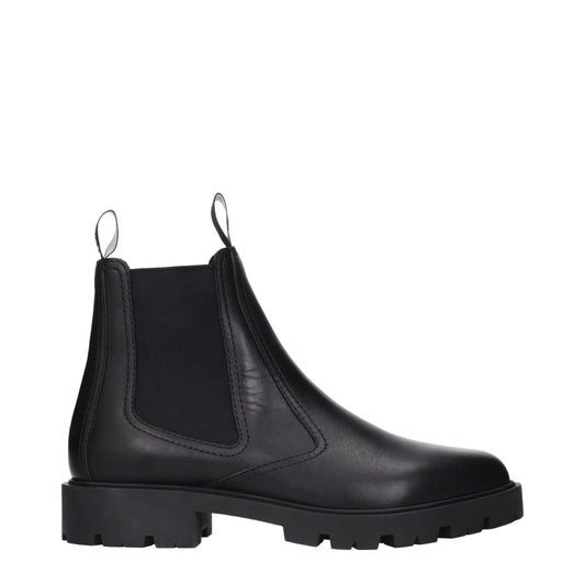 Celine Black Leather Ankle Boots