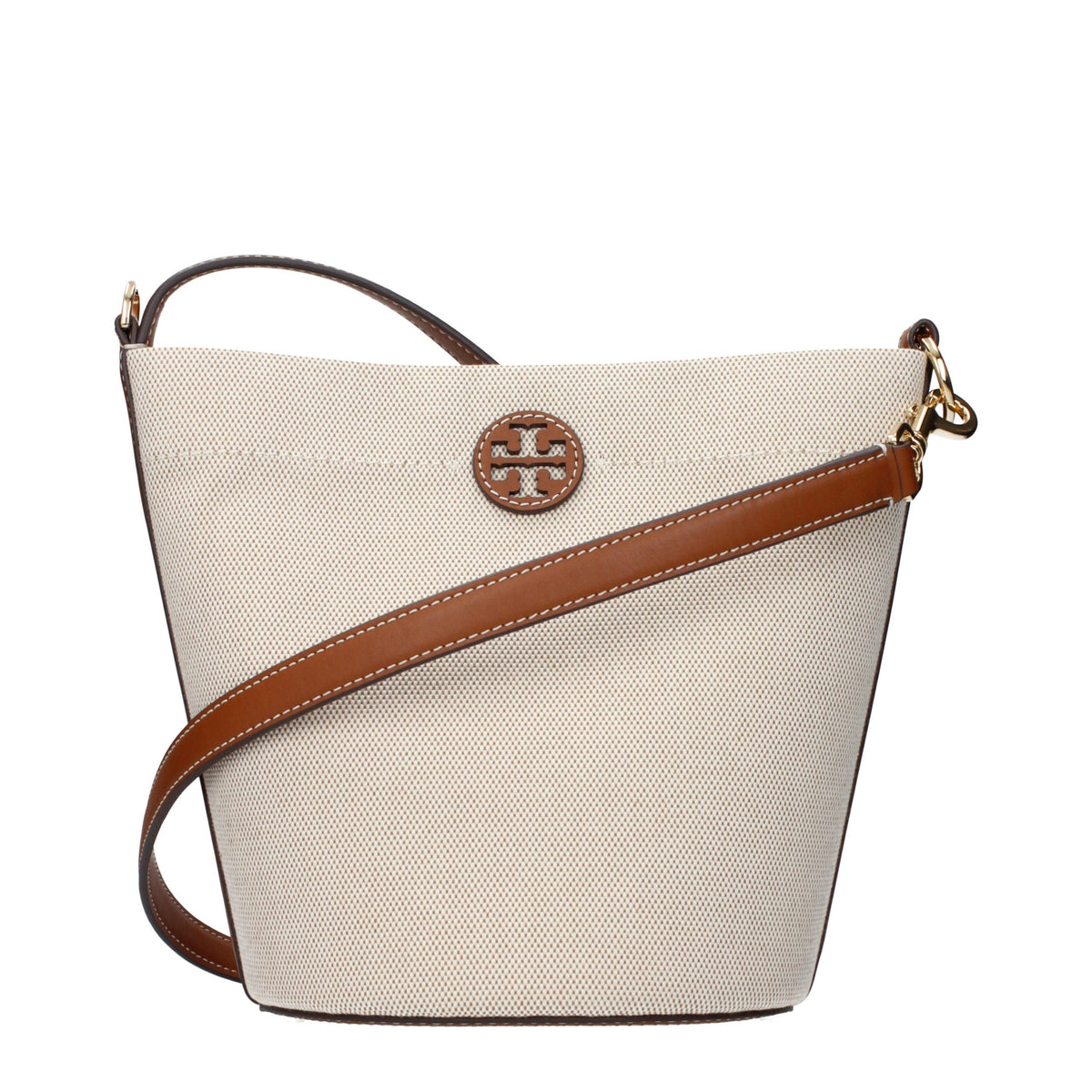 Tory Burch Beige Fabric Crossbody Bag