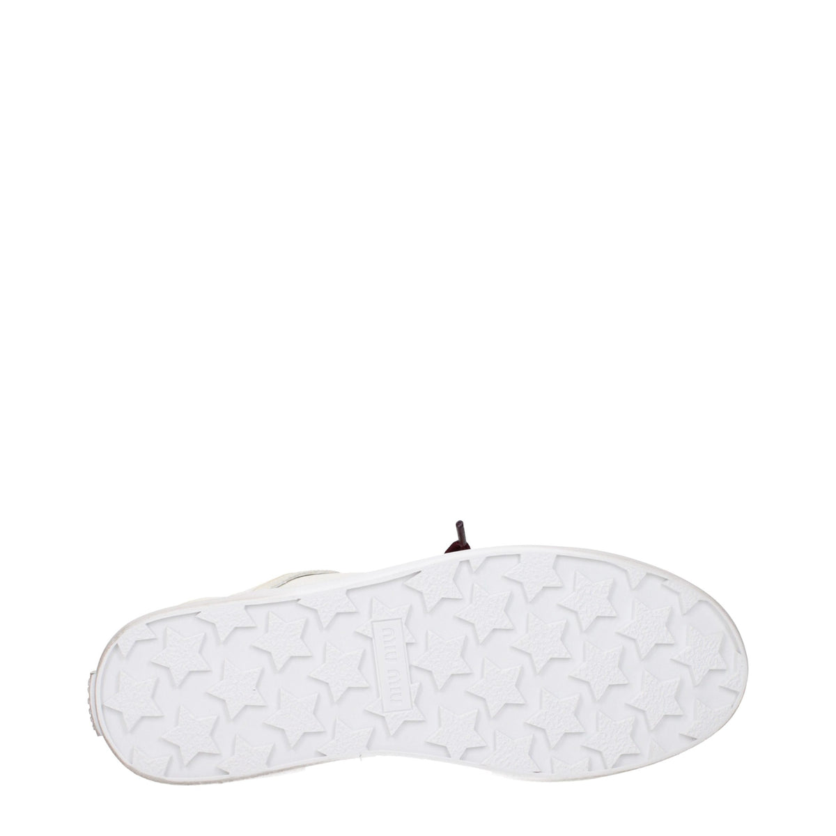 Miu Miu Beige Leather Sneakers