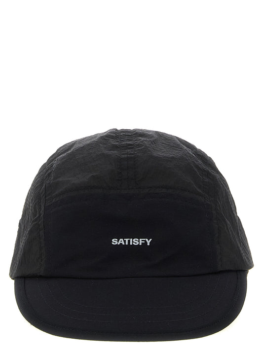 SATISFY Black Polyamide Cap (Baseball Hat)