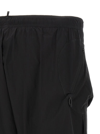 SATISFY Black Polyamide Bermuda Shorts