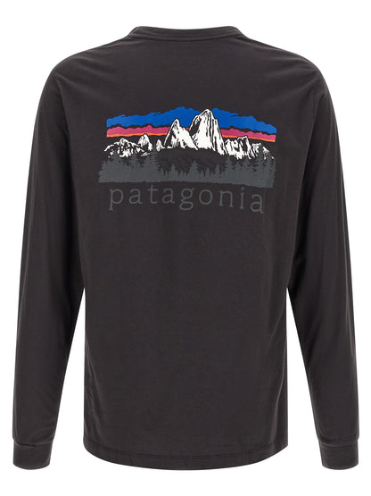 PATAGONIA Black Cotton T-Shirt