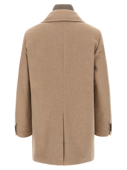 MooRER Beige Wool Coat