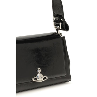 Vivienne Westwood Black Calf Leather Bos Taurus Handbag