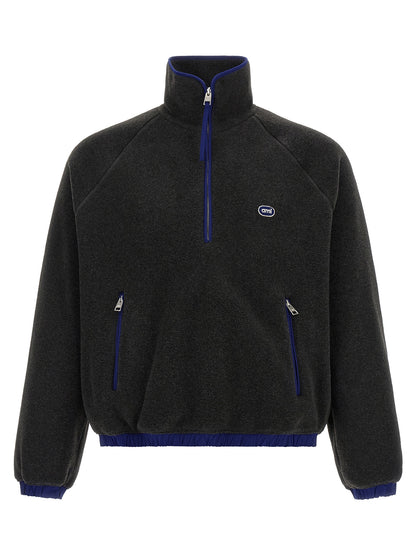 Ami Paris Gray Polyester Sweatshirt