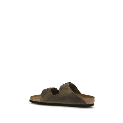 BIRKENSTOCK 1774 Bicolor Nubuc Leather Flat Sandals