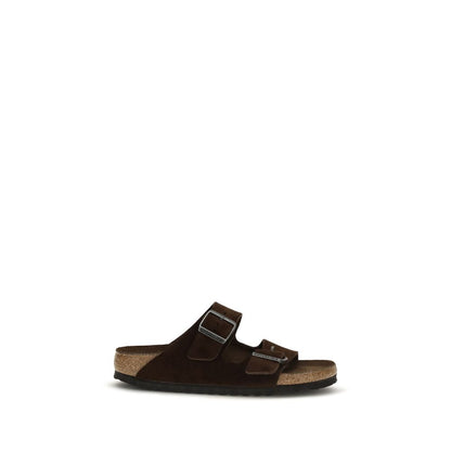 BIRKENSTOCK 1774 Brown Nubuc Leather Flat Sandals