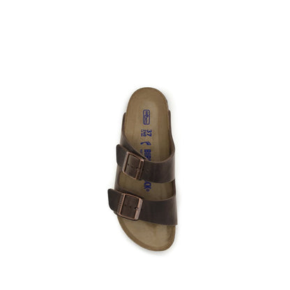 BIRKENSTOCK 1774 Brown Nubuc Leather Flat Sandals