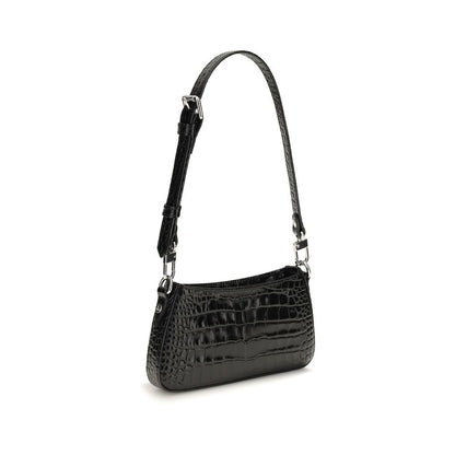 Vivienne Westwood Black Calf Leather Bos Taurus Shoulder Bag
