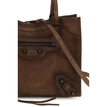 Balenciaga Brown Calf Leather Bos Taurus Shoulder Bag