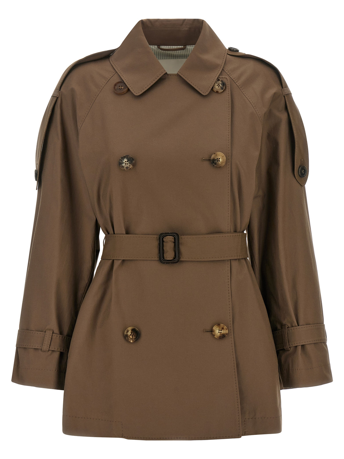 Max Mara Brown Cotton Coat