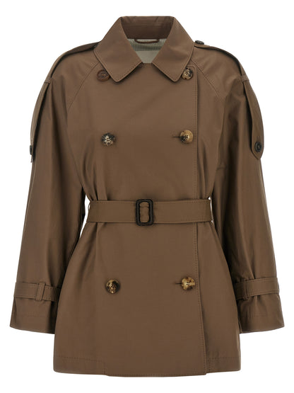 Max Mara Brown Cotton Coat