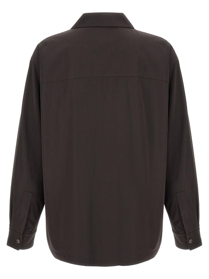 Lemaire Brown Wool Blouse
