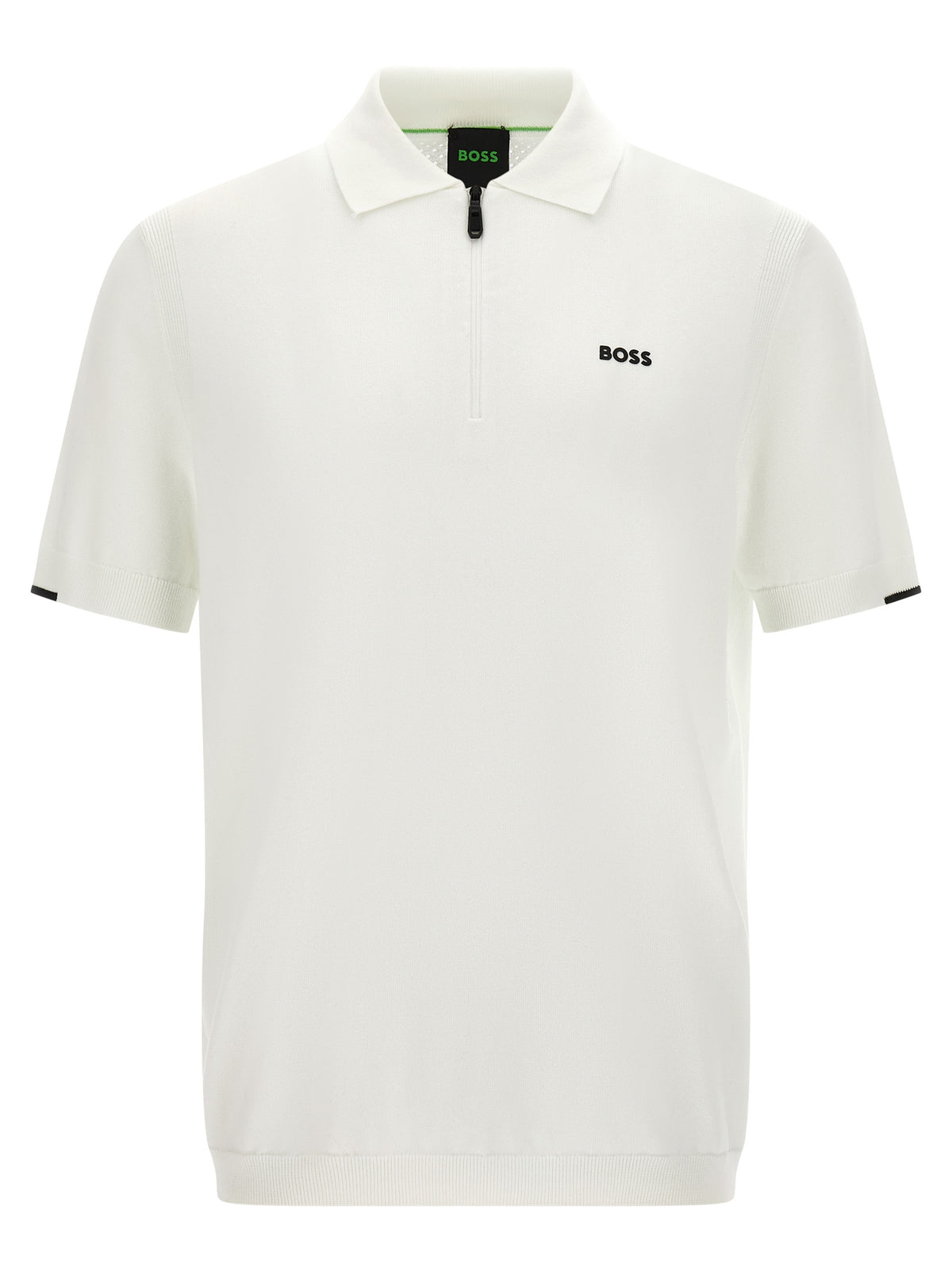 Hugo Boss White Cotton Polo Shirt