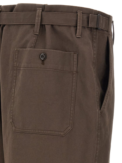 Lemaire Brown Cotton Pants