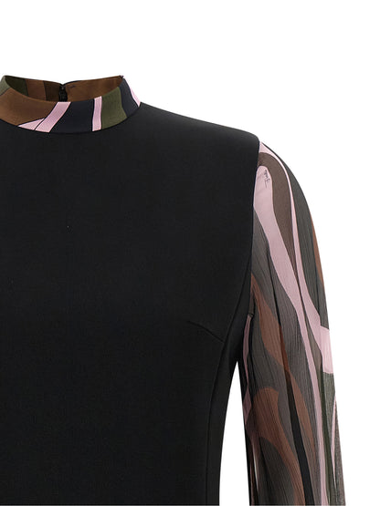 Emilio Pucci Black Viscose Short Dress