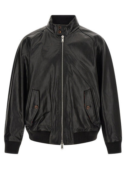 Baracuta Black Cowhide Leather Jacket